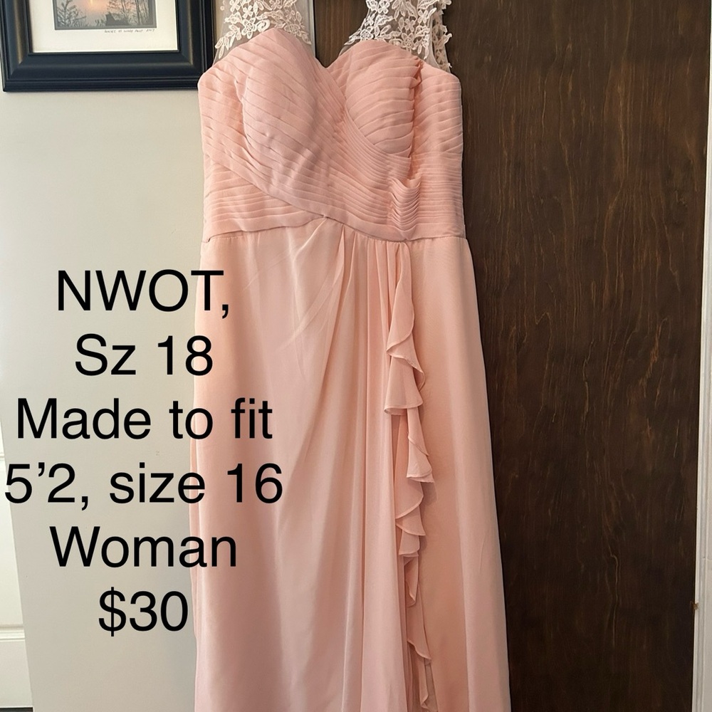Elegant Pink Evening Dress